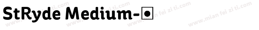 StRyde Medium字体转换